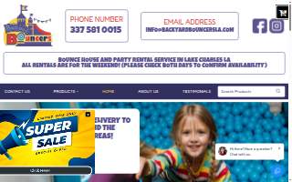 Backyard Bouncers website