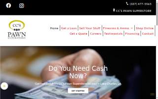 CC's Pawn Superstore and Gold website
