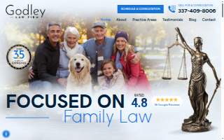 Godley Law Firm website