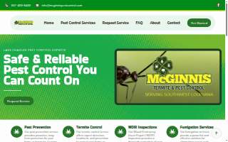 McGinnis Pest Control website