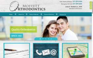 Moffett Orthodontics of Moss Bluff website