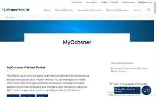 Ochsner CHRISTUS Lake Area OB/GYN Associates website