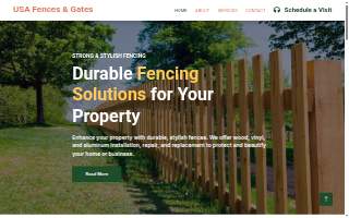 US Fence & Gate website