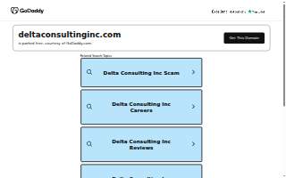 Delta Consulting, Inc. website