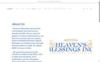 Heaven’s Blessings, Inc website