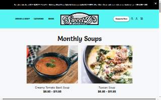 SweetD's Bakery website