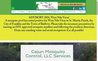 Cajun Mosquito Control website