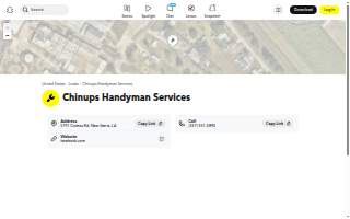 Chinups Handyman Services website
