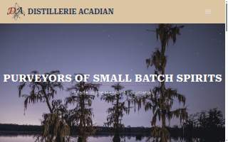 Distillerie Acadian website