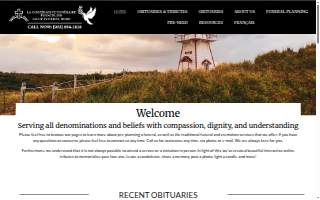 Evangeline Funeral Home website