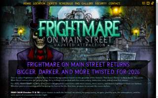 Frightmare On Main Street Haunted Attraction website
