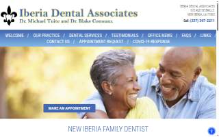 Iberia Dental Associates website