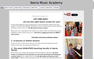 Iberia Music Academy website