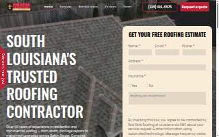 Redstick Roofing New Iberia website