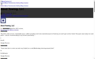 Abod Towing, LLC website