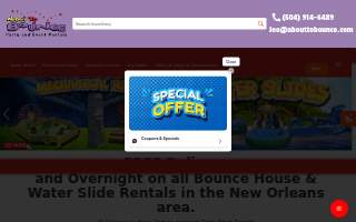 About To Bounce Inflatable Rentals of Metairie website