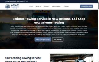 Asap New Orleans Towing website