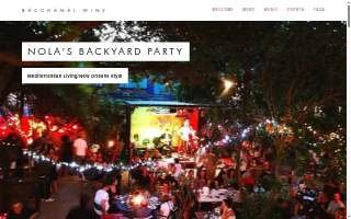 Bacchanal Fine Wine & Spirits website