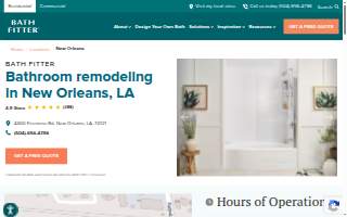 Bath Fitter of New Orleans website