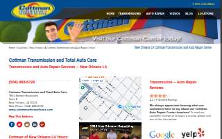 Cottman Transmission & Total Auto Care website