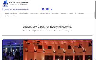 D2 Entertainment website