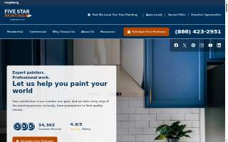 Five Star Painting of New Orleans website