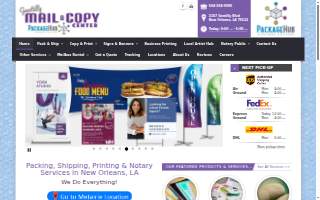 Gentilly Mail & Copy Center website