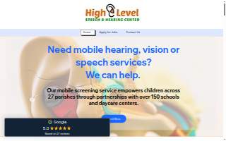 High Level Speech & Hearing Center website