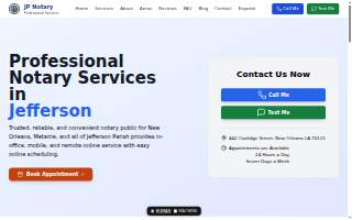 JP Notary website