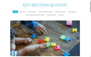 Kid's Kingdom Academy-Daycare website