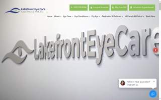 Lakefront Eyecare website
