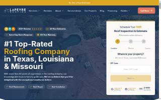 Lapeyre Roofing of New Orleans website