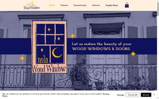 NOLA Wood Windows website