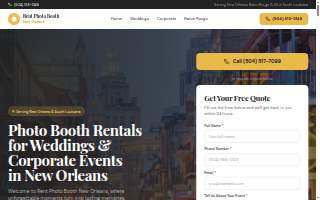 Rent Photo Booth New Orleans website