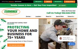 Terminix NOLA of New Orleans website