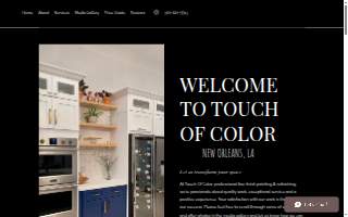 Touch of Color NOLA - Cabinet Painting website