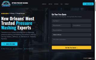 Uptown Pressure Washing website