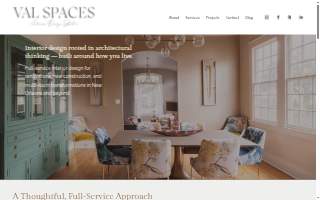 Val Spaces Interior Design of New Orleans website