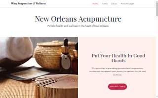 Wing Acupuncture & Wellness of Gretna website