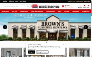 Brown's Furniture Showplace website