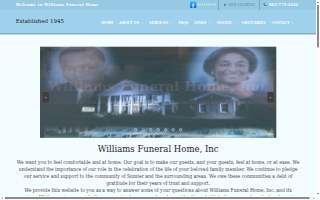 Williams Funeral Home Inc website