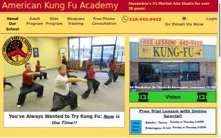 American Kung Fu Academy of Pineville website