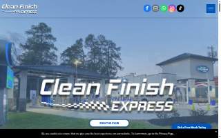 Clean Finish Car Wash website