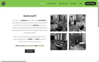 ReFormPT - Physical Therapy, Pilates, & Personal Training website