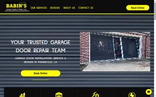 Babin's Garage Doors & More, LLC website