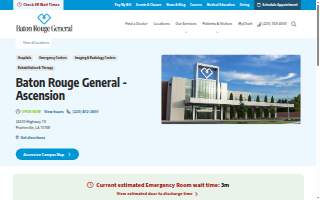 Baton Rouge General Physical Therapy - Ascension website