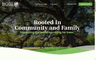 BIGGZ Tree Care website