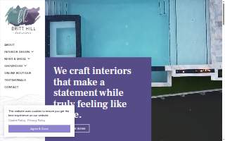 Britt Hill Interiors website