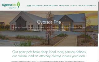 Cypress Title Prairieville website