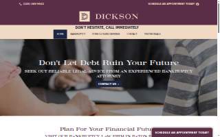 Dickson Law Firm of Prairieville website